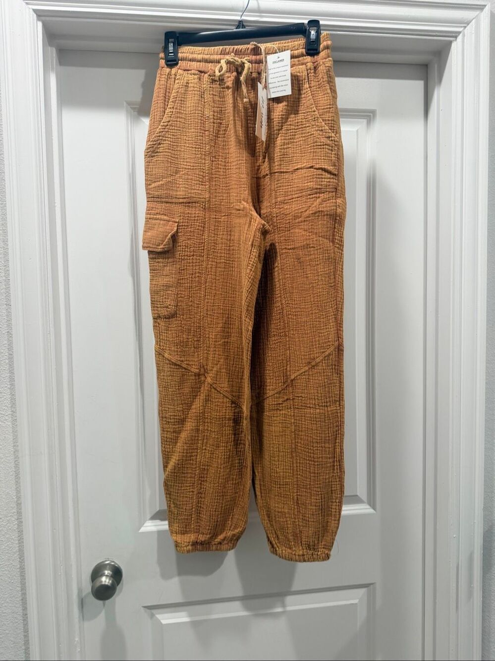 Brand New In Size Women's Size Small Sand Tan Utility Casual Ankle Length Pants